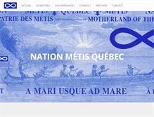 Tablet Screenshot of nationmetisquebec.ca